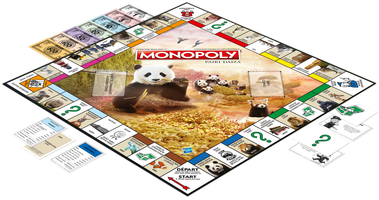 Pre-order Monopoly Pairi Daiza (NL-FR) (levering in juli 2024)