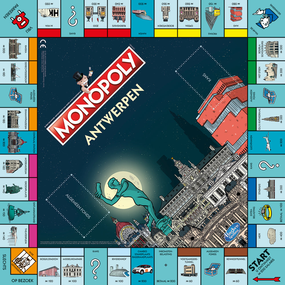 Monopoly Antwerpen spelbord